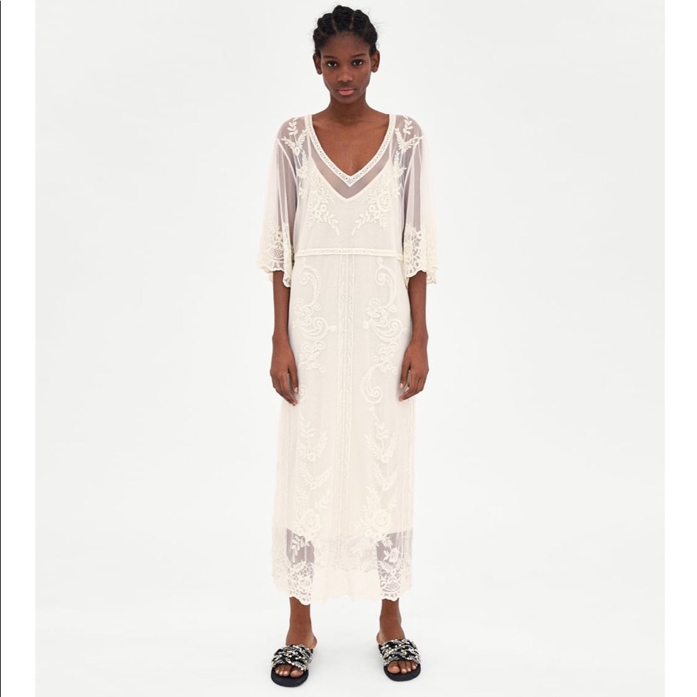 Zara Long Lace Dress